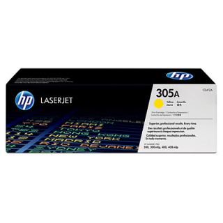 HP CE412A Y สีเหลือง (305A) ตลับหมึกโทนเนอร์แท้ Original Laser jet